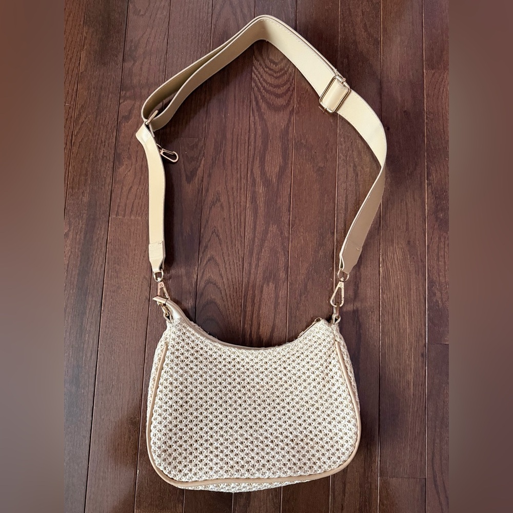 Cream Woven Bag
